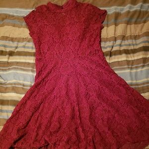 My Michelle Maroon Dress